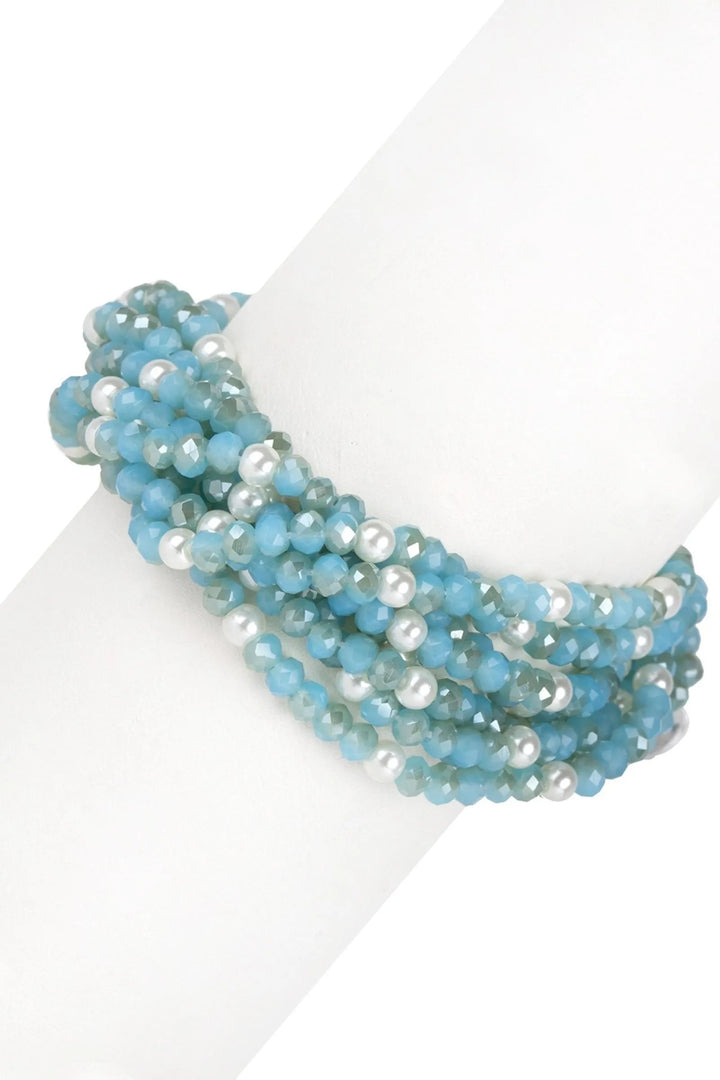 Crosby Pearl Bracelet Powder Blue