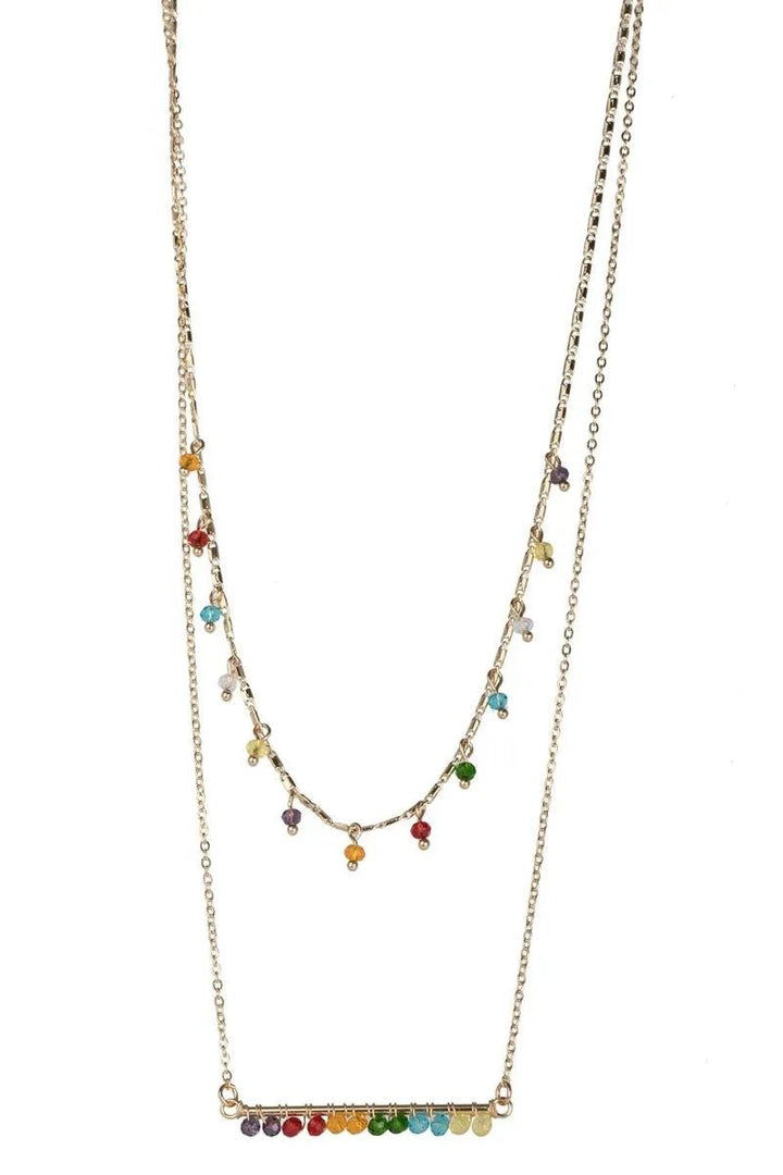 Rainbow Bright Necklace Gold