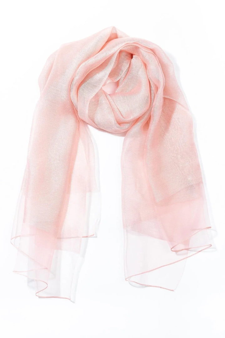 Sparkle Sheer Social Wrap Light Pink