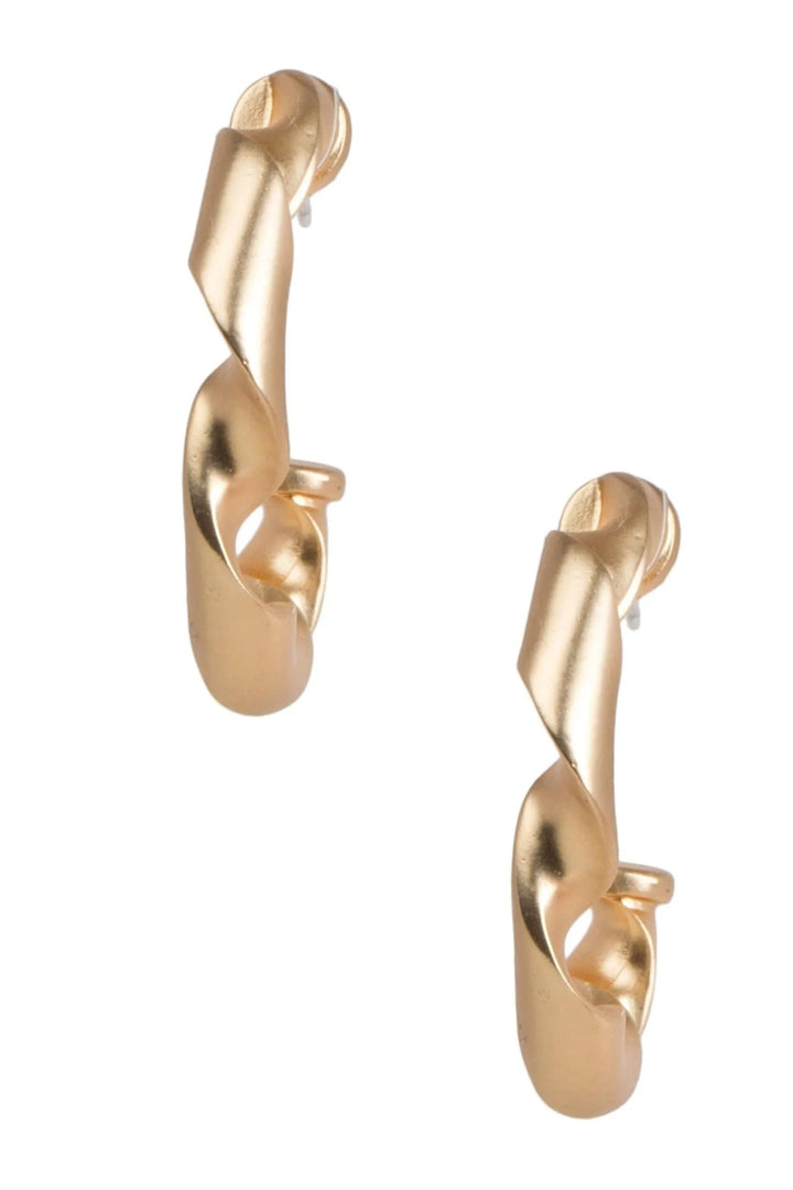 Twisted Hoop Earring Gold