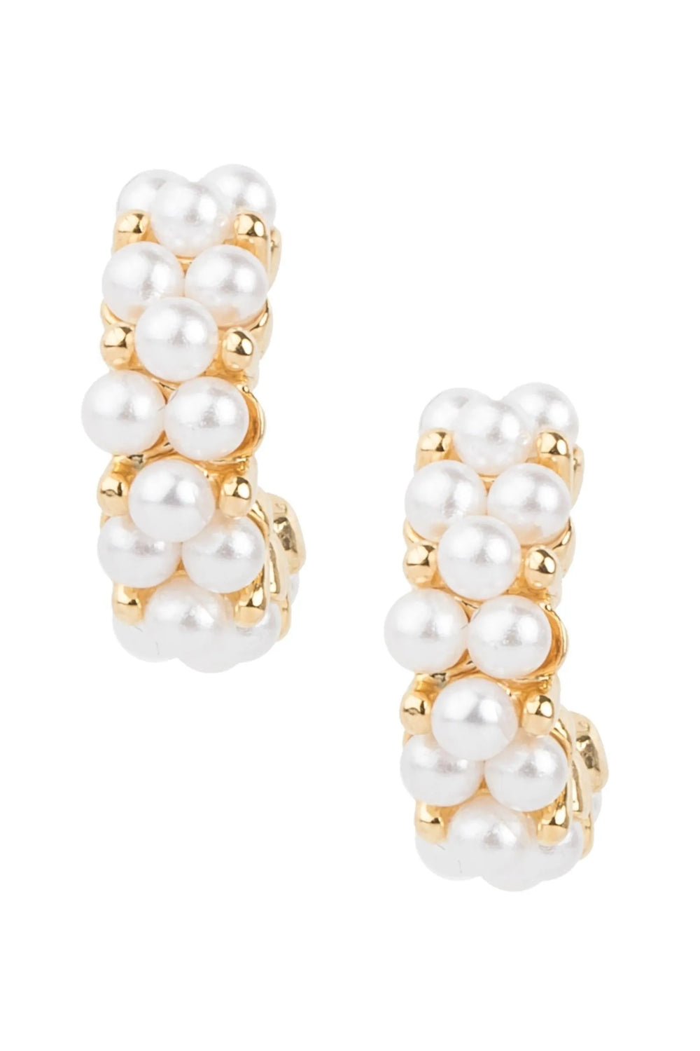 Seraphina Pearl Hoop Earring Gold