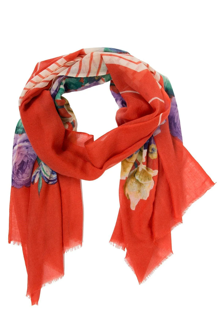 Anda Wool & Silk Scarf Tomato