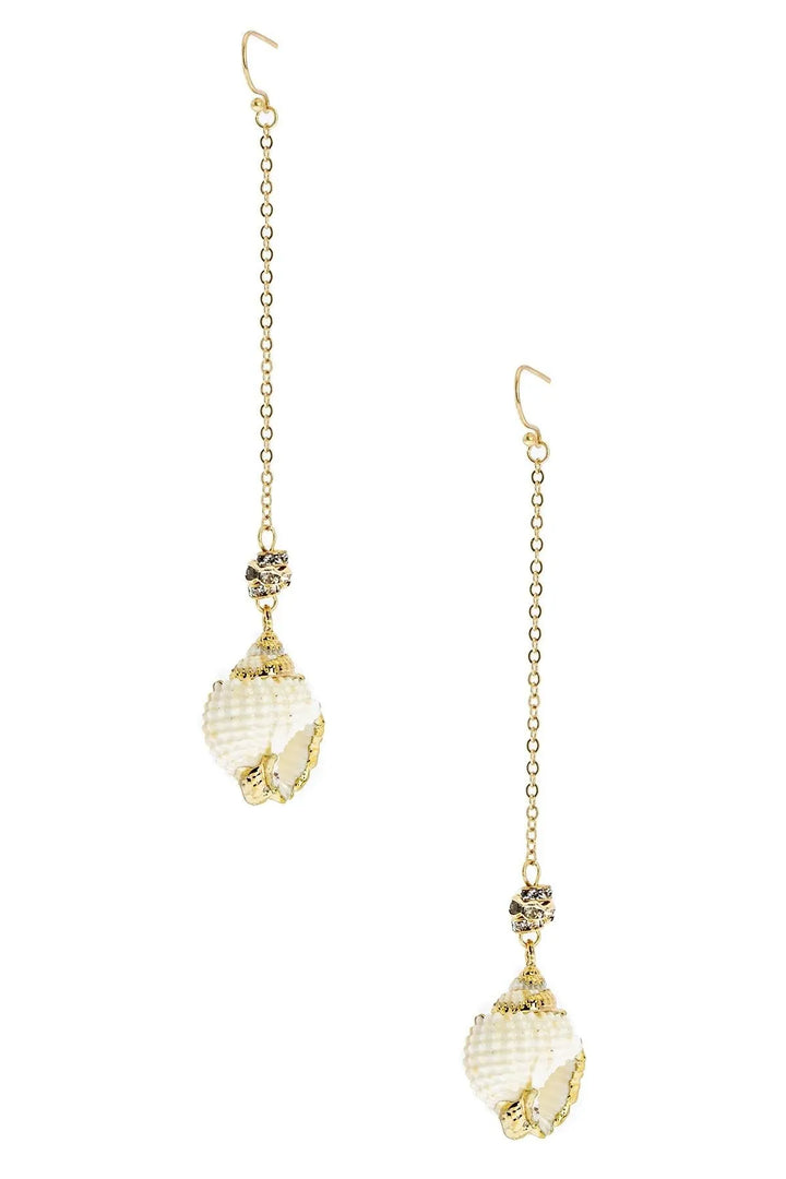 Deep Sea Shell Earring Gold