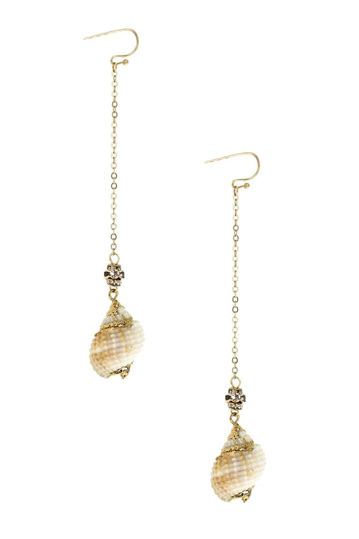 Deep Sea Shell Earring Gold