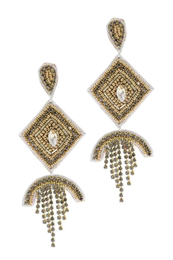 Tyche Chandelier Handmade Earring Gold