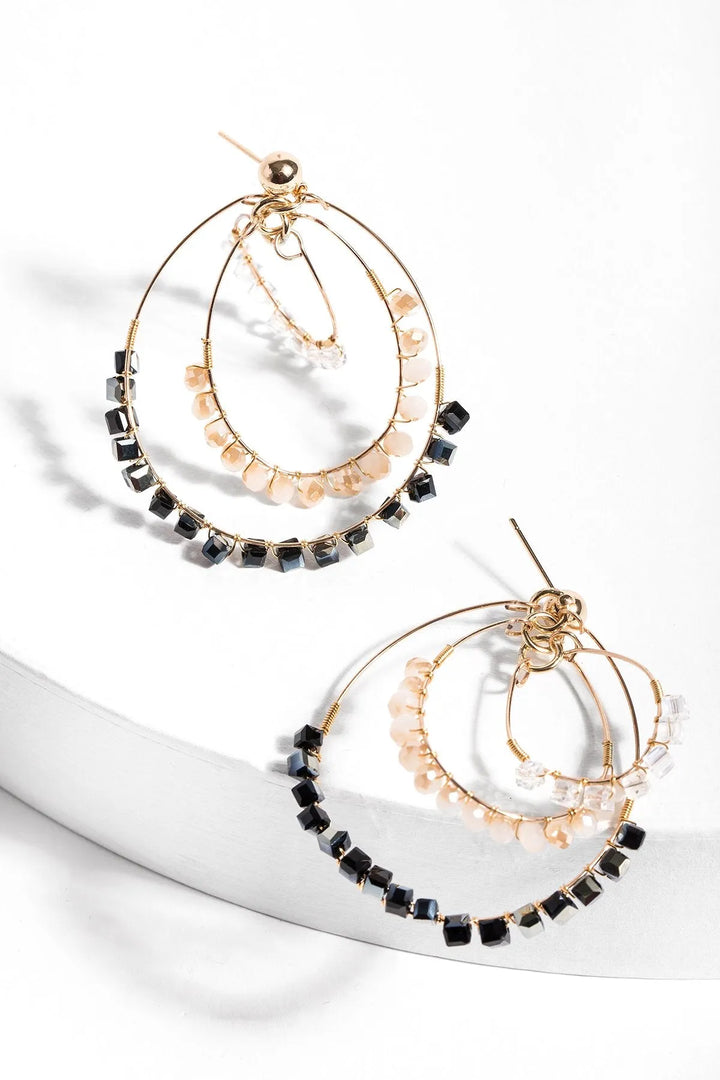 Cage Earring Black