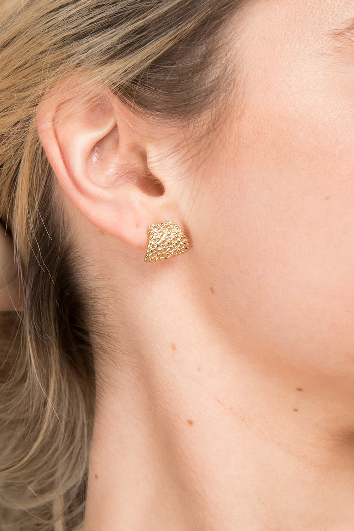 Hazy Stud Earring Gold