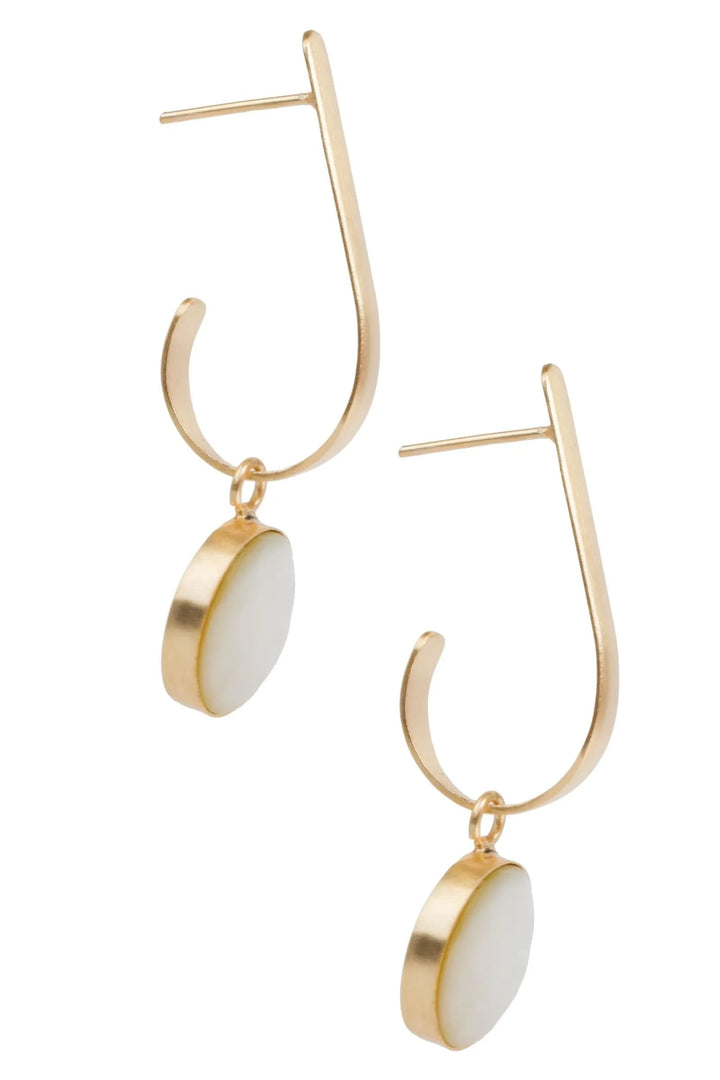 Sita Statement Earring White