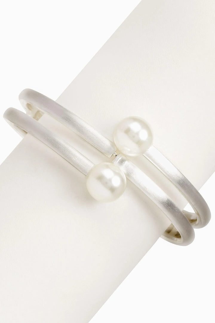 Endless Pearl Bracelet Silver