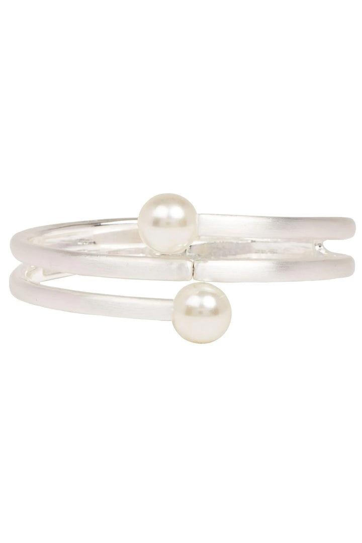 Endless Pearl Bracelet Silver