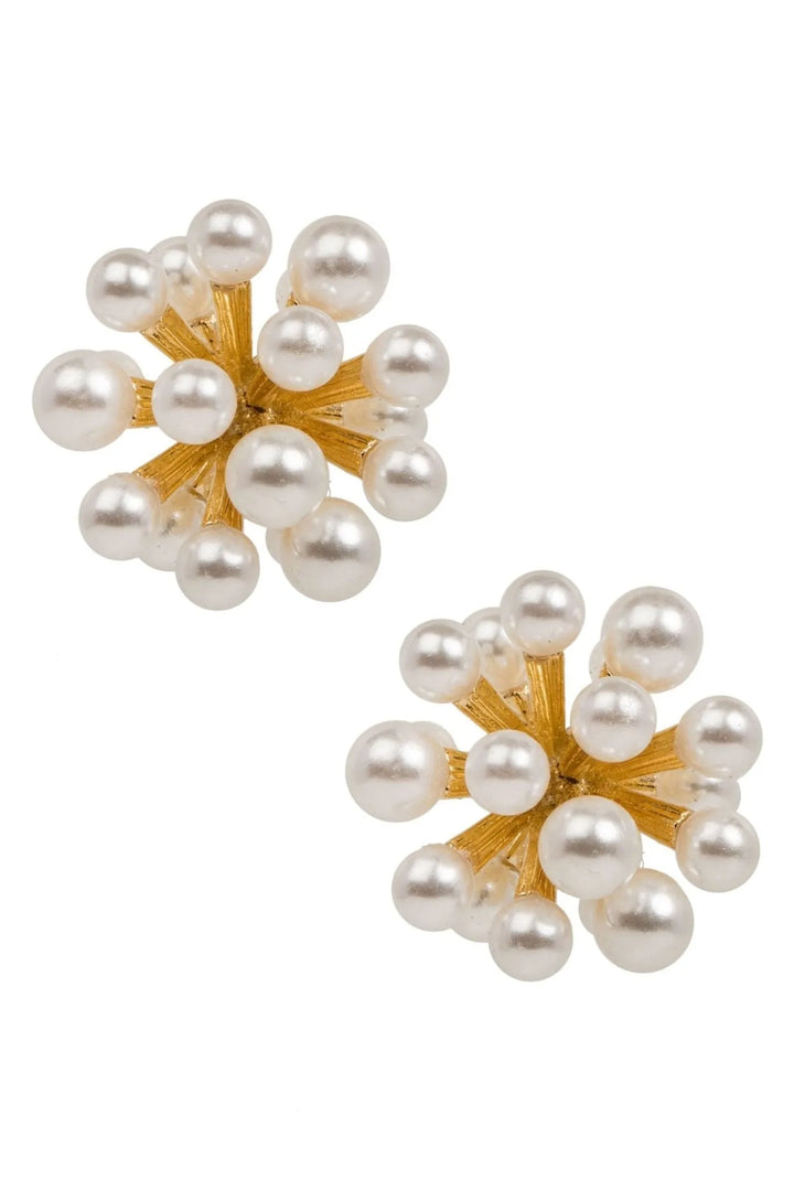 Firework Pearl Earring White