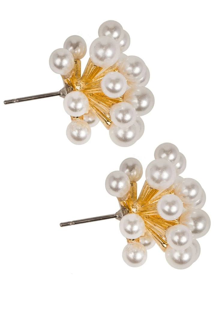 Firework Pearl Earring White