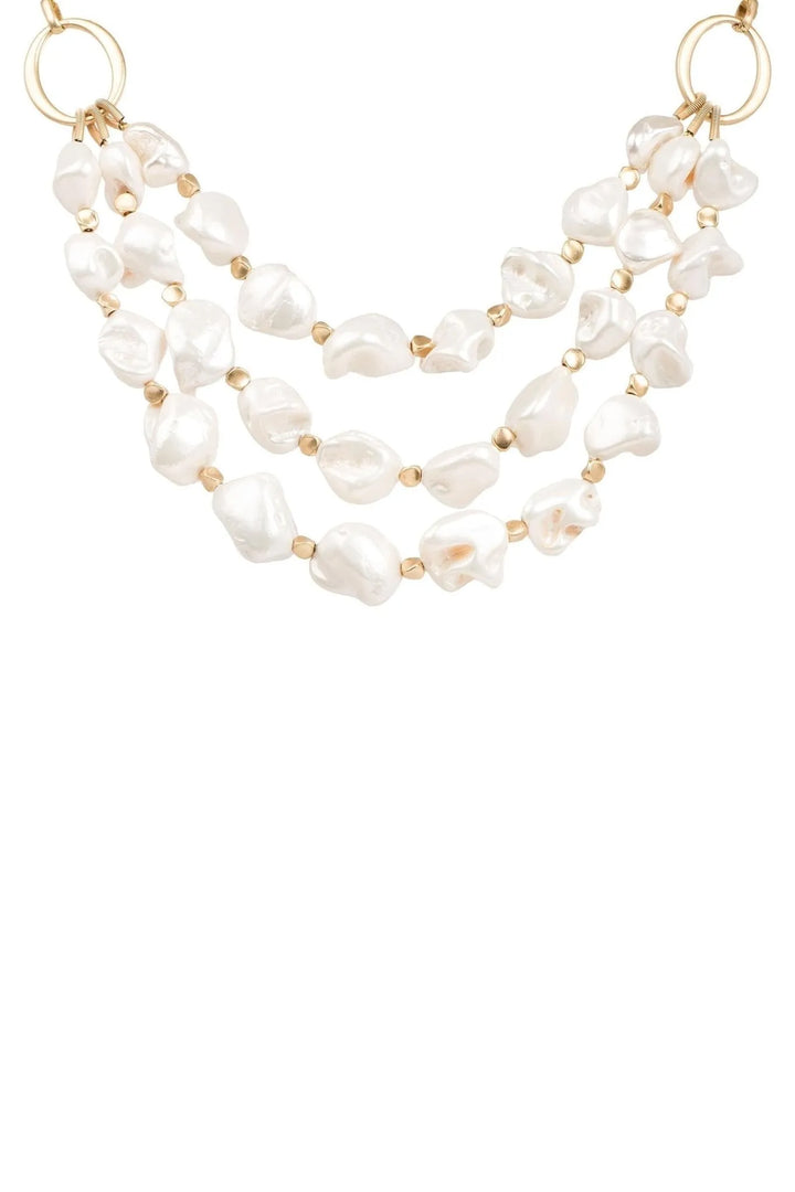 Charlotte Pearl Necklace White