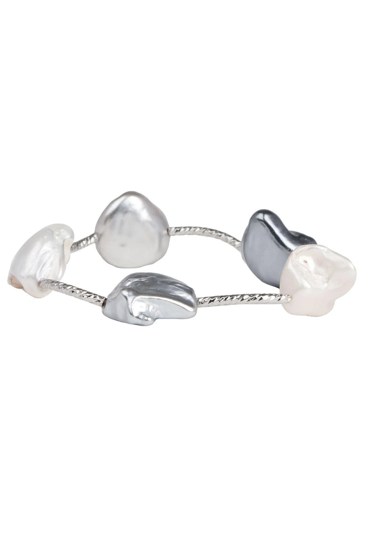 Trikon Pearl Bracelet Silver