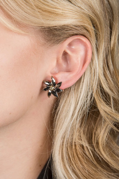 Crystal Flower Earring - SAACHI
