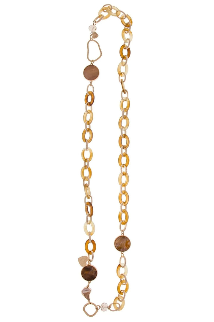 Aisha Long Chain Necklace Burly Wood