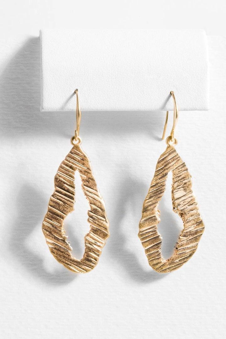 Ridge Statement Earring Gold