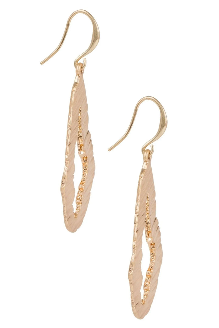 Ridge Statement Earring Gold