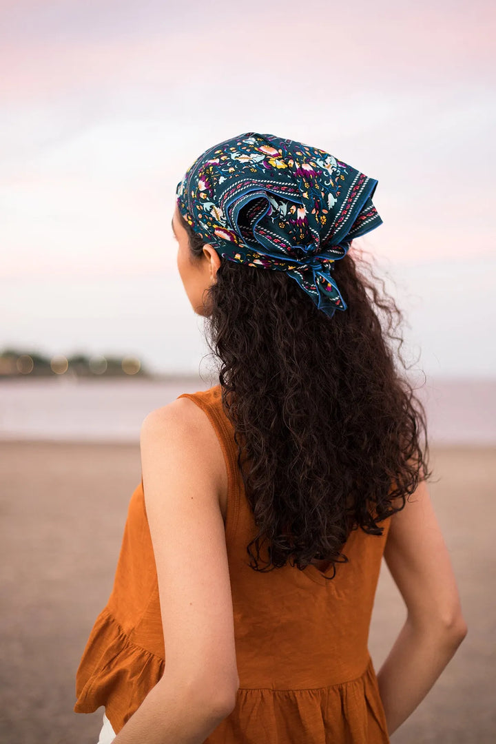 Tagore Bandana Steel Blue