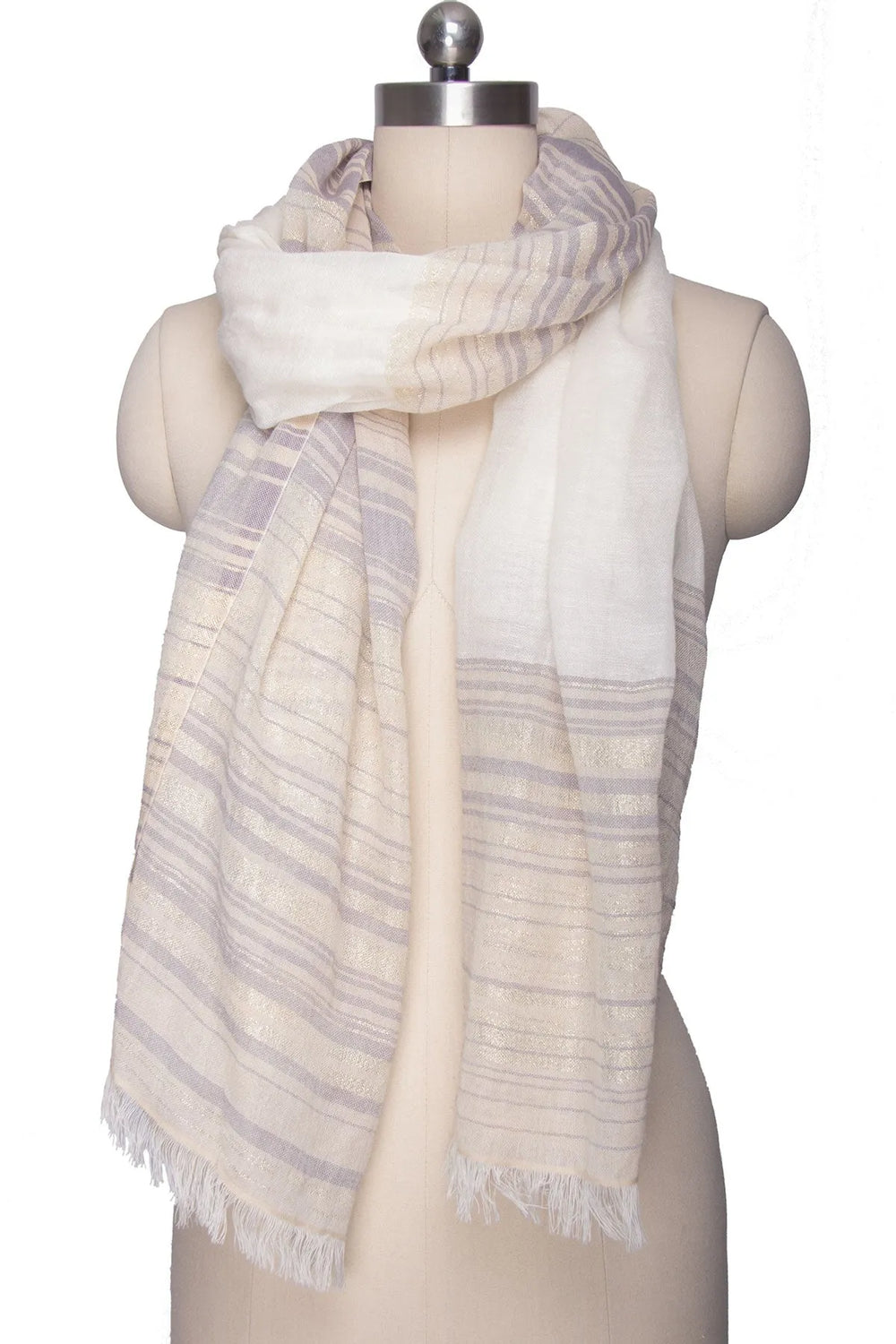 Sparkle Line Scarf Corn Silk