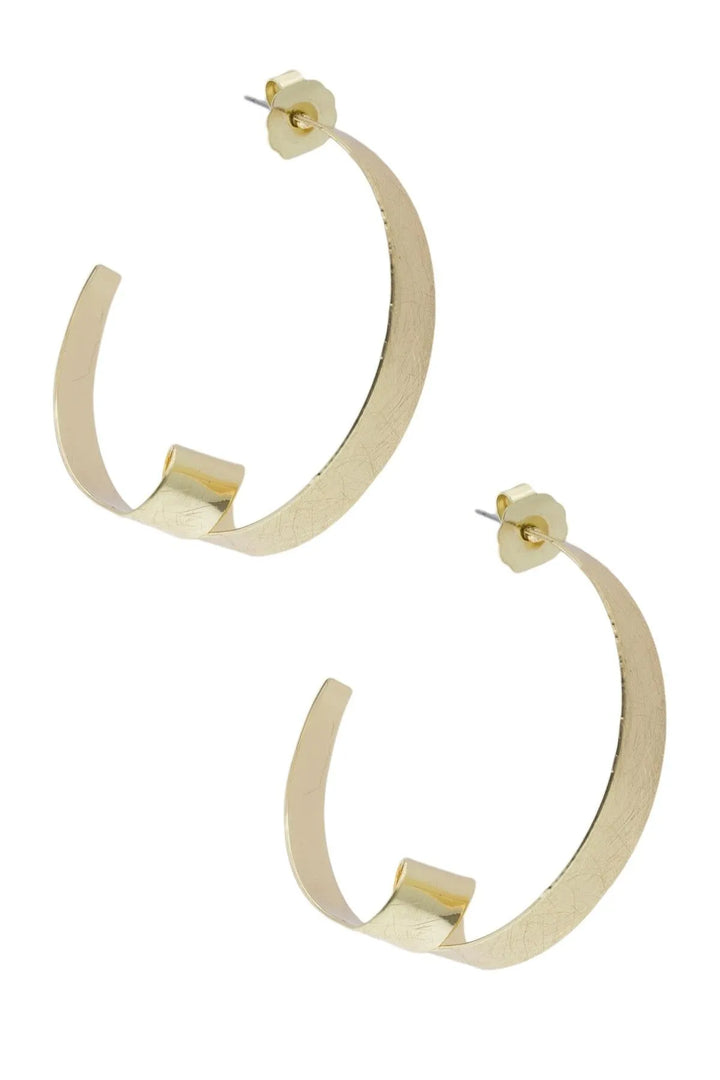 Looped Hoop Earring Gold