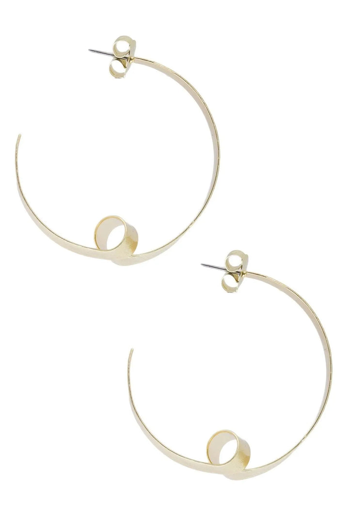 Looped Hoop Earring Gold