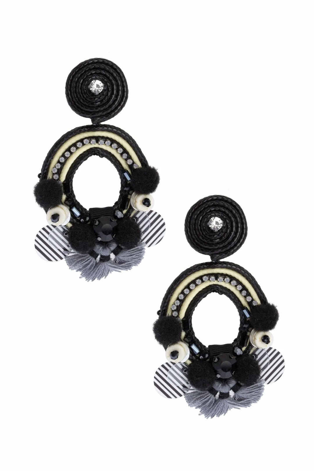 Thayer Clip-On Statement Earring Black