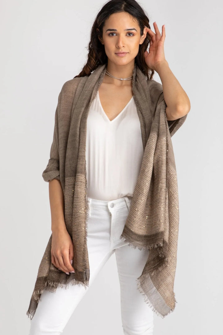 Lenox Scarf Light Brown