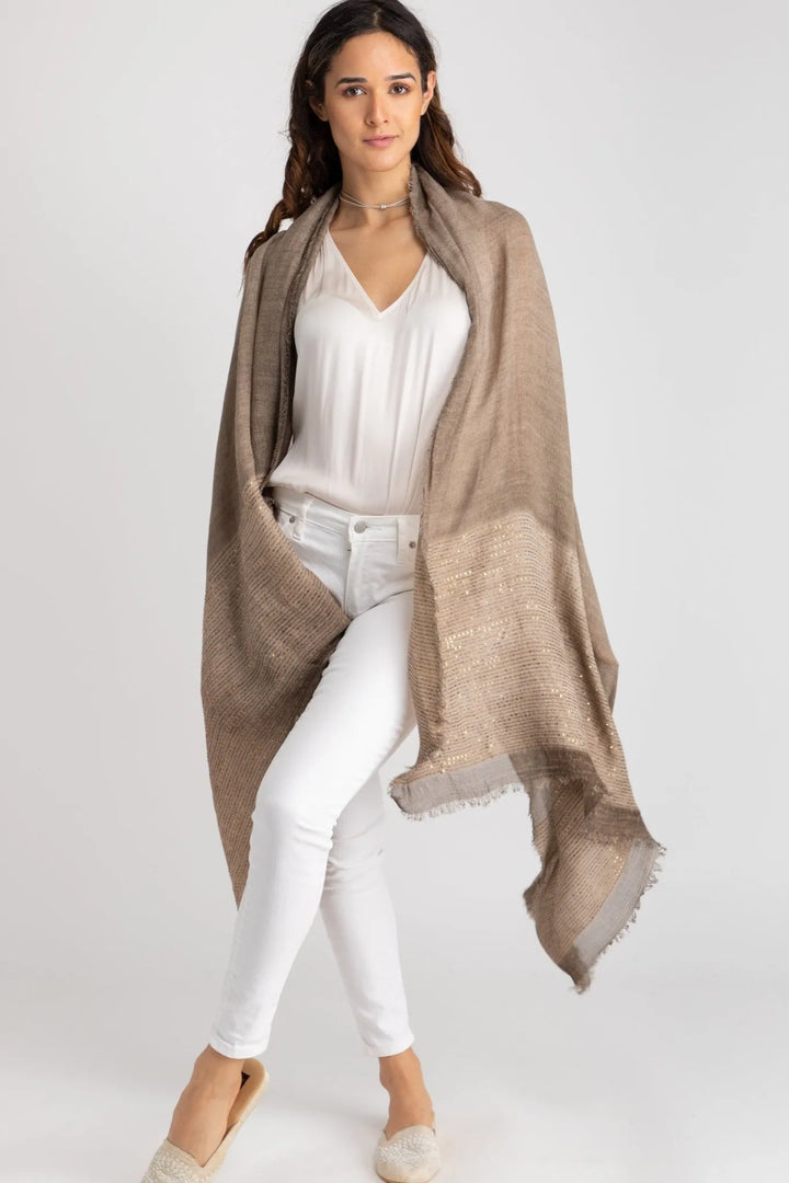 Lenox Scarf Light Brown