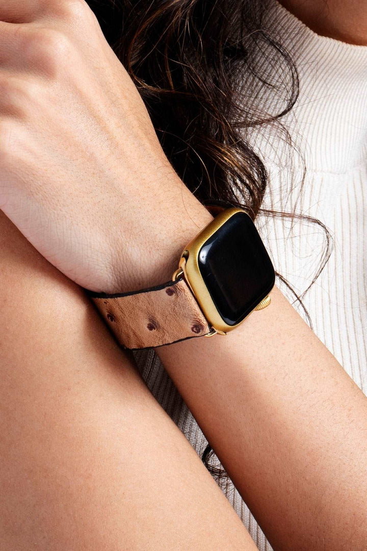 Aileen Leather Apple Watch Band Sienna